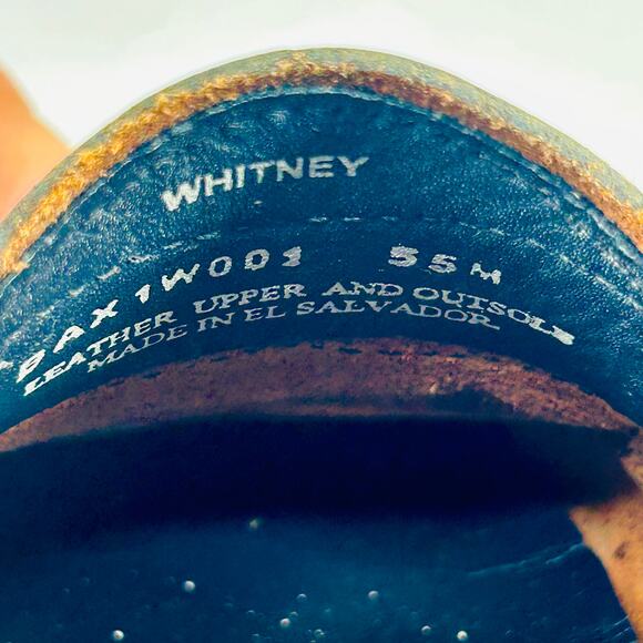 Vintage 90s G.H. Bass Weejuns Whitney Navy Blue Patent Leather Penny Loafers - Picture 9 of 9